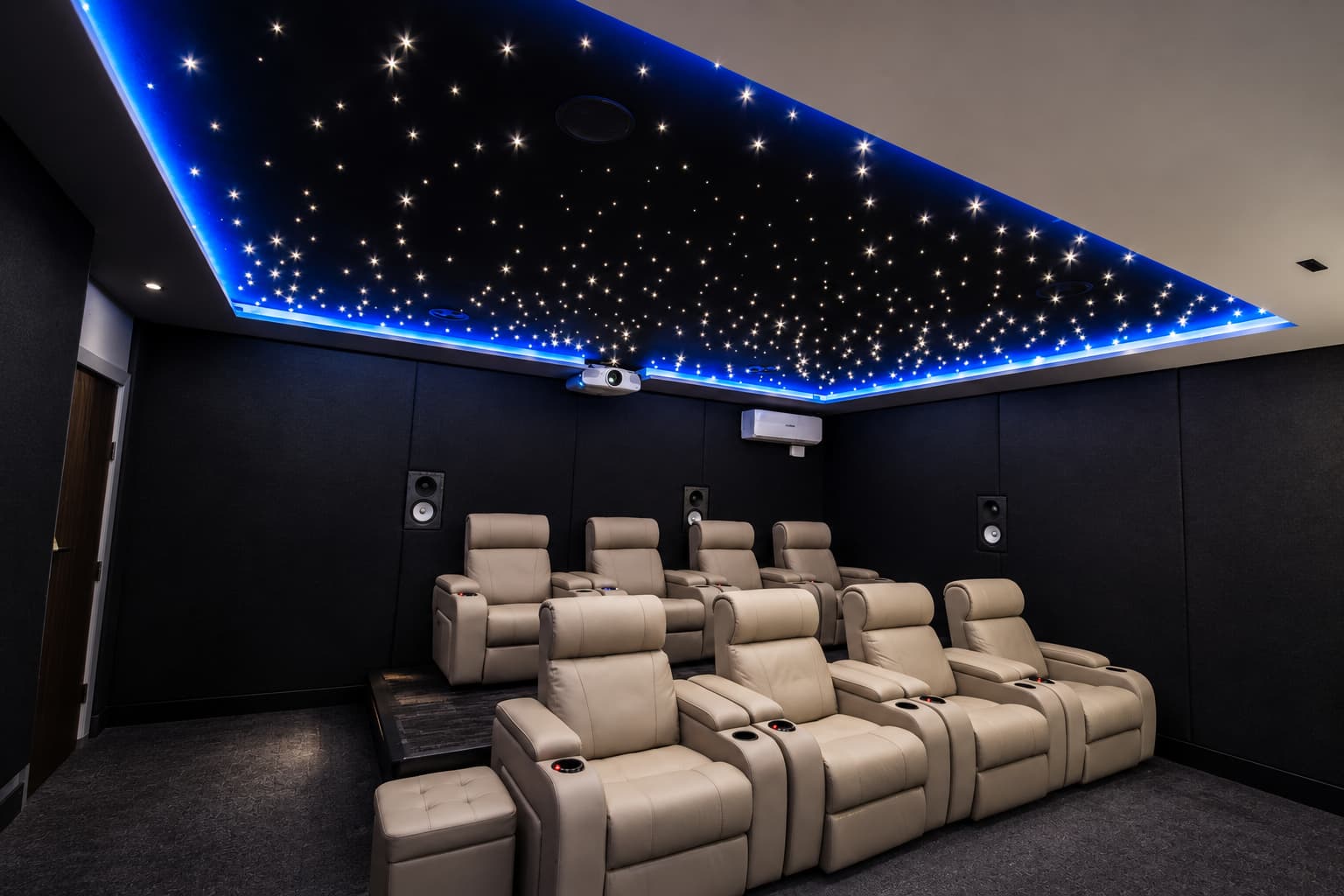 Luxury home cinema seating installation in Adelaide
